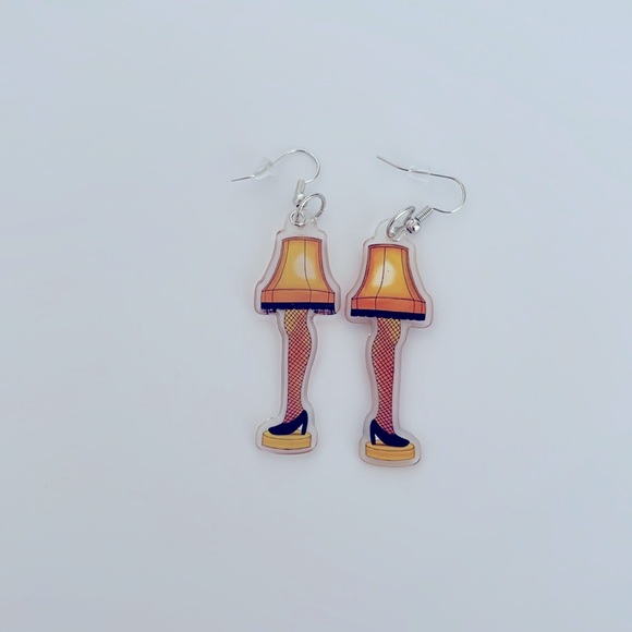 A CHRISTMAS STORY Leg Lamp Earrings - Picture 2 of 4